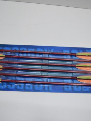 Flecha De Aluminio Para Ballesta Leslie 16" Roja 6 Unidades