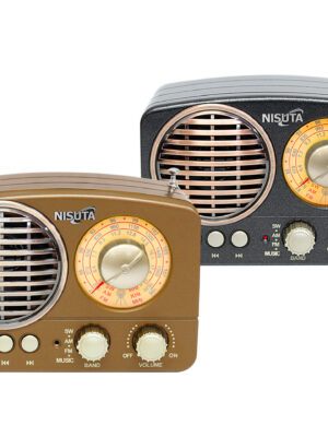 Radio AM/FM vintage con MP3/BT,AUX Nisuta NSRV14