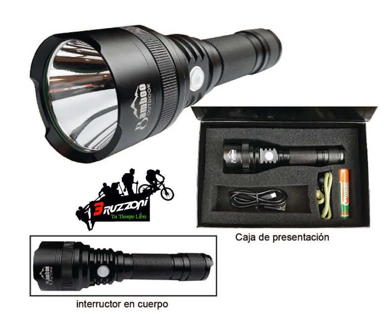Linterna Led 1100 Lumenes Bamboo Bw320 Recargable
