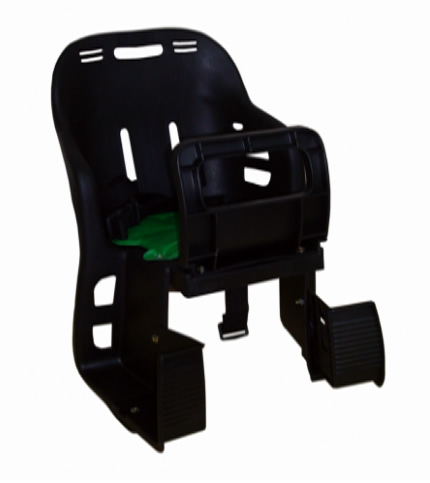 Sillita Para Bebe Pvc Negra Trasera Bruzzoni
