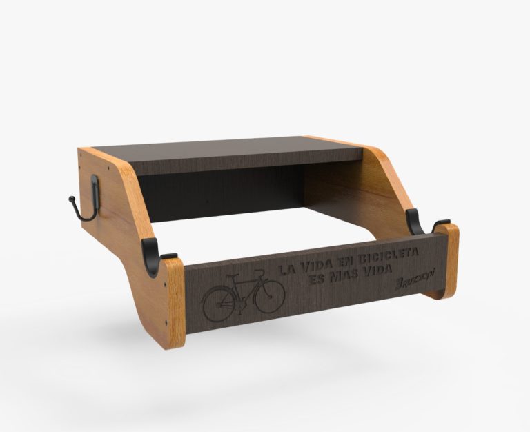 Soporte Para Bicicleta De Madera Pared Bruzzoni Nordic