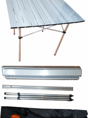 Mesa Plegable De Aluminio Solcito 70x70cm