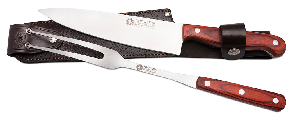 Set Parrillero Böker Arbolito 8397l Cuchillo Y Trinchante