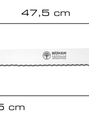 Cuchillo Dentado Böker Arbolito Hojaldre Blanco 3514d