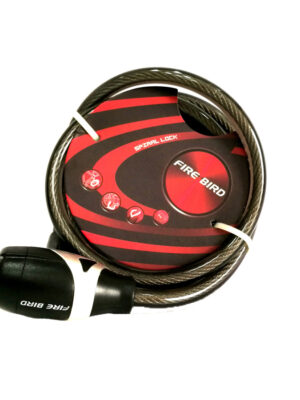 Cerrojo Linga Con Llave Para Bicicleta Fire Bird 10 x 1500mm