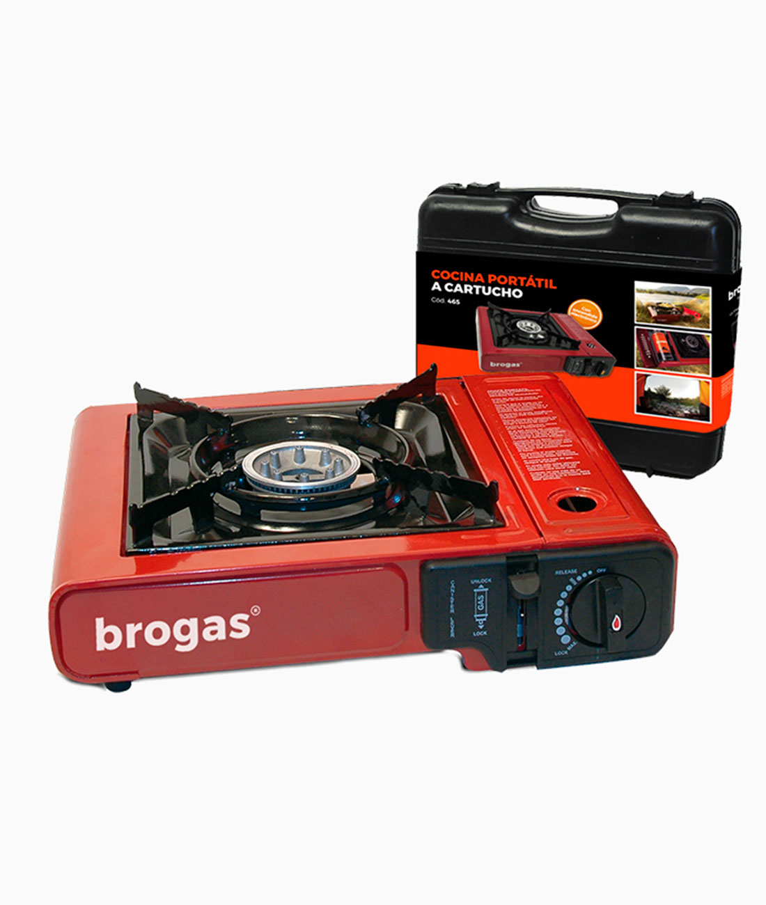 Anafe Portátil Valija Brogas 1 Hornalla Encendido Eléctrico