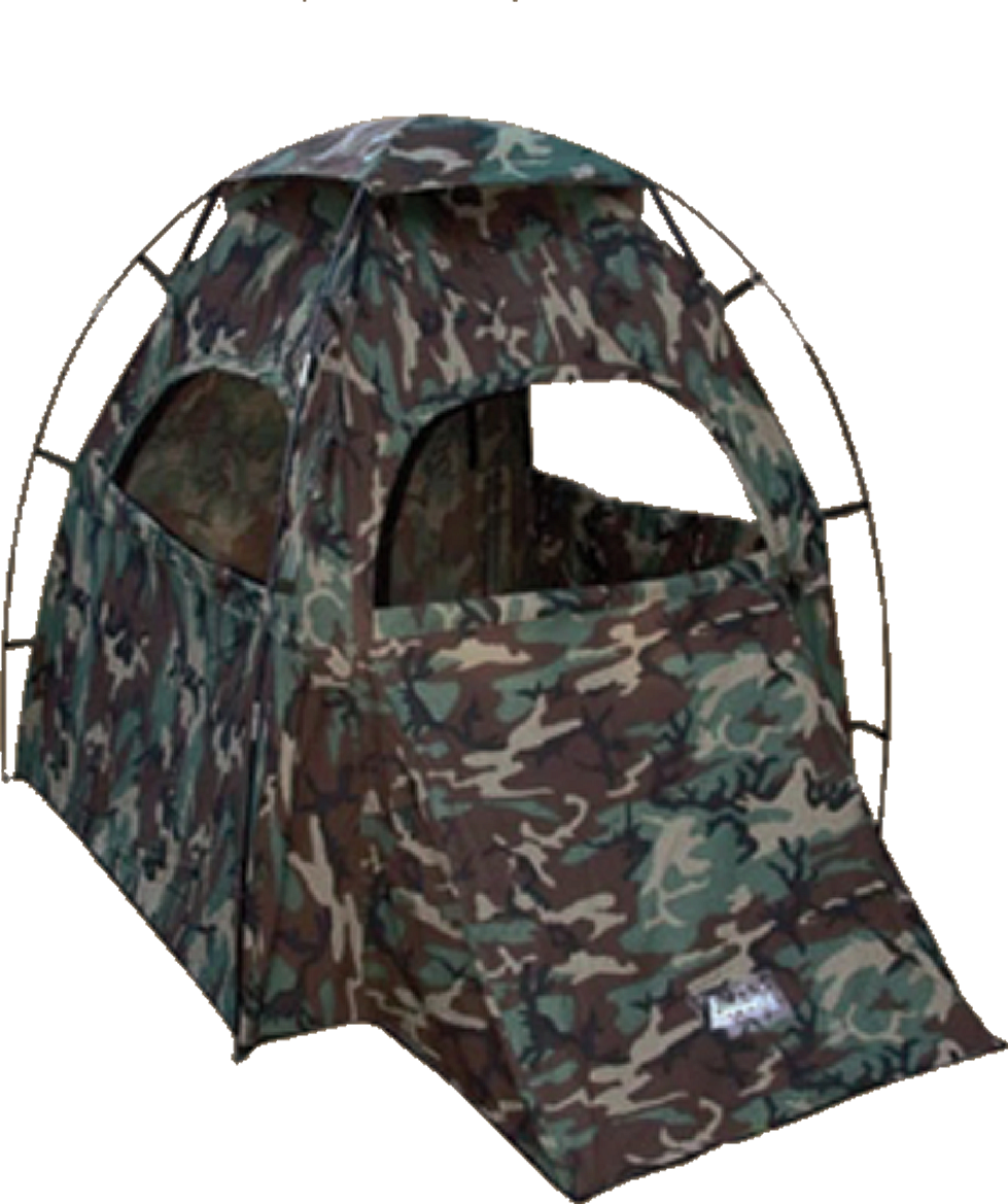 Apostadero De Caza Camuflado Con Avance 150x150+75x160 Cm.