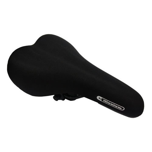 Asiento Bicicleta Gel Tela Lycra Acolchado Paseo Mtb Urbano