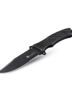 Cuchillo Tactico Trento Comando Black Zytel Color Negro