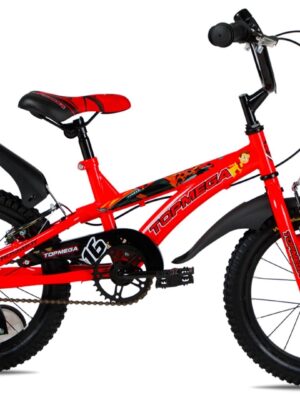 Bicicleta Infantil Topmega Superhéroes Crossboy R16 Rojo